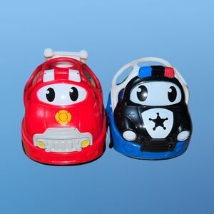 O'Ball Go Grippers Police Car & Fire Truck Cars B9